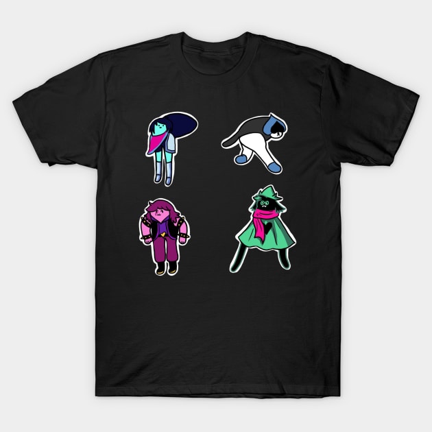 DELTARUNE: Choose Your Fighter T-Shirt by KaePotassium